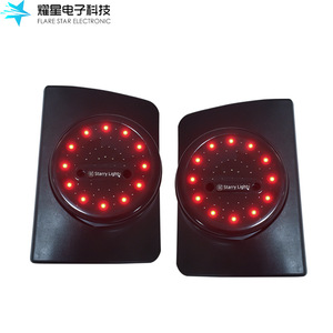 Flare <b>Star</b> Electronic <b>Led</b> Tail Lights For Jk 12v Red Lens Universal Fitment Retrofit Upgrade - Product Image 1