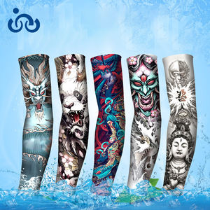 Mangas de ciclismo al aire libre unisex Manga de brazo de impresión digital Protección UV Mangas de seda de hielo transpirables - Product Image 2