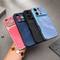 Coque de téléphone brodée motif denim, luxe, antichoc pour iPhone