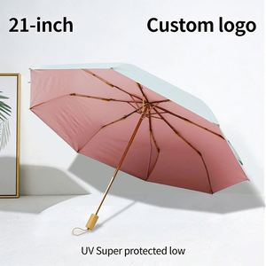 Vente flash - Parasol pliant 3 volets de haute qualité avec impression de logo personnalisé - Product Image 5