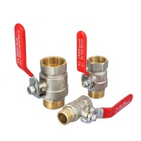 Vanne haute pression NPT gaz de pétrole en laiton 1/2 pouces 3/4 pouces vanne à boisseau sphérique en laiton forgé filetée femelle
