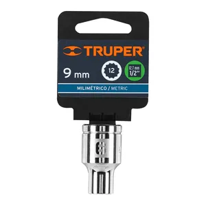 Set di Chiavi a Bussola Truper 9mm con 12 Punte, 6 Unità, Attacco Quadro da 1/2' per Snack, Biancheria da Letto e Regali, Realizzato con Materiali Riciclati - Product Image 4