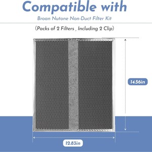 Filtre pour hotte aspirante Broan 37x32,5 cm en coton carbonisé dégraissant compatible avec BPSF3630 - Product Image 4