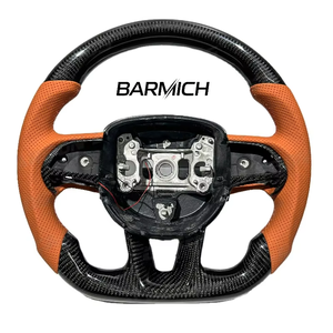 Volante Sportivo in Pelle Barmich Fatto a Mano per Dodge Challenger Charger RT Jeep Trackhawk Durango SRT Hellcat - Product Image 1