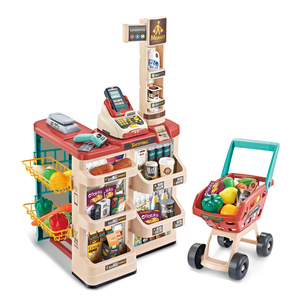 Vai trò chơi siêu thị sang trọng Đồ chơi kệ quét tiền mặt đăng ký đồ chơi mua sắm Combo Đồ chơi - Product Image 1