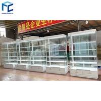 Vitrine de présentation pour boutique, vitrines et présentoirs en verre d'occasion pour bijoux, vitrine pour magasin de tabac