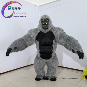 2.5m cao màu xám dài đổ xô di chuyển người đàn ông hoạt hình mặc Khỉ đột cho hiệu suất công viên - Product Image 6