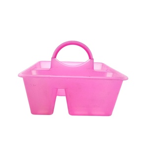perforated shower storage box plastic tub bath caddy Household portable bathroom shower storage box tray plastic basket