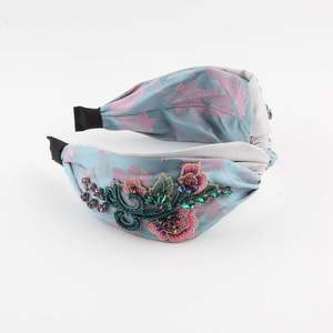 Diademas de tela de diamantes de imitación de cristal de lujo Vintage para mujer accesorios para el cabello de graduación hhh0059 - Product Image 2