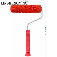 LSY7 ''Texture Roller DIY Decorative Art Pattern Paint Roller Rouleau en caoutchouc pour la décoration des murs, meubles et sols