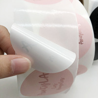 Imperméable à l'eau personnalisé logo emballage papier laser holographique d'autocollant de coupe de baiser