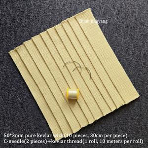 Портативный пожарный реквизит, швейный набор, приспособление для жонглирования, инструмент для изготовления предварительно вырезанных 100% чистых кевларовых фитилей, подогревателей, комплект 2-дюймовых кевларовых фитилей - Product Image 2