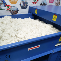 Machine de rembourrage de coussins entièrement automatique à alimentation fluide Sojet |   Souffleur de fibres industrielles en microfibres certifié CE 150-350 kg/heure