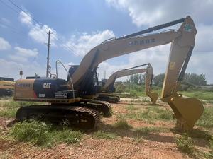 รถขุดมือสอง Caterpillar 320D ขนาด 32 ตัน 30 ตัน CAT320 ชั่วโมงการใช้งานต่ำ ความจุบุ้งกี๋ ปั๊มเกียร์ ได้รับการรับรองมาตรฐาน CE พร้อมหัวเจาะ - Product Image 2