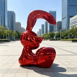 Scultura in Resina di Topolino a Grandezza Naturale Dipinta a Mano, Design Moderno, Arte Collezionabile, Dimensioni Personalizzabili - Product Image 6