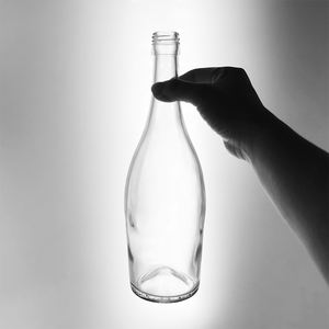 Bouteilles de vin de <span class=keywords><strong>Bourgogne</strong></span> <span class=keywords><strong>en</strong></span> verre transparent de style haut de gamme de 750 ml pour <span class=keywords><strong>Chablis</strong></span> Chardonnay avec bouteille <span class=keywords><strong>en</strong></span> verre à corps plus large - Product Image 3