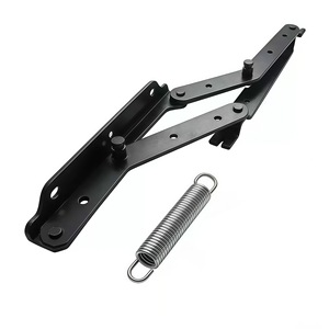 Mécanisme de pliage en métal noir avec ressort pour conversion canapé-lit - Product Image 1