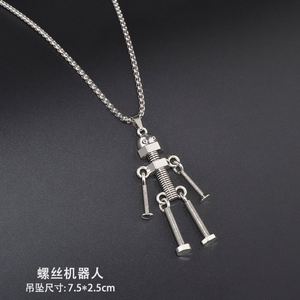Collier Hip-Hop Homme Style Urbain Européen et Américain, Bijou en Acier Inoxydable, Pendentif Chaîne de Pull Femme Tendance Ins - Product Image 6