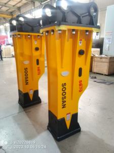 Pour SOOSAN nouvelle condition SB 70 brise-roche hydraulique Type boîte moteur pour excavatrices 16-21 tonnes noyau machines de Construction ciseau - Product Image 3