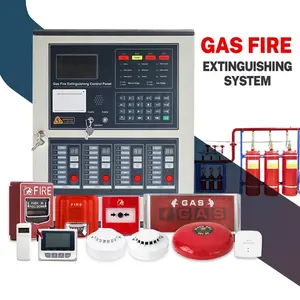 Panel de control de extinción de incendios a gas Sistema de alarma contra incendios direccionable