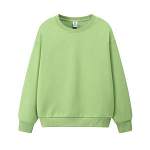 สเวตเชิ้ตผ้าฝ้ายโอเวอร์ไซส์ของผู้ชายเสื้อคอกลมวินเทจพิมพ์โลโก้ได้ตามต้องการ - Product Image 3