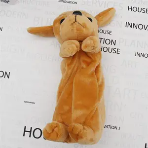 1 Set Cartoon Kawaii Plush Dog Puppy Pencil Case Stationery School Office Supplies Pencil Bag For Kids Pencil Box Christmas Gift