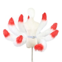 Accessoire de cosplay en peluche queue de renard à neuf queues, accessoire de jeu de rôle League Ahri