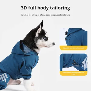 Impermeabile per Cani Casual Tutto-in-Uno in Poliestere, Poncho Antipioggia per Teddy, Pomeranian, Bichon Frise e Cani di Taglia Piccola e Media - Product Image 2