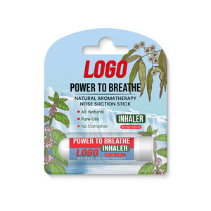 Palillo <span class=keywords><strong>nasal</strong></span> natural menta refrescante con logotipo personalizado, palillo de aromaterapia natural fácil de respirar - Product Image 2