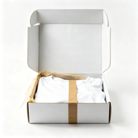 Boîtes cadeaux pliables personnalisées, boîtes en carton ondulé pliables avec doublure pour vêtements, boîte à chapeaux