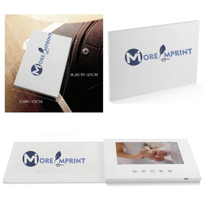 Customized UV 7 Inch <strong>Greeting</strong> <strong>Card</strong> <strong>Video</strong> Brochure Advertising Player <strong>LCD</strong> Electronic Album - Product Image 1