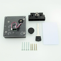 Serrure cachée RFID à capteur intelligent pour armoire de bureau et commode de maison finition polie clé de déverrouillage