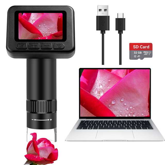 YAGO Usb Digital Microscope Magnifier Portable Video Photography HD 1000X Zoom LCD Microscope