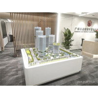 Maqueta Arquitectónica Moderna Personalizable en Estilo Realista con Iluminación para Hoteles y Villas, Material Plástico
