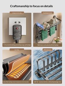 Sèche-serviettes électrique en aluminium pour salle de bain - Product Image 5