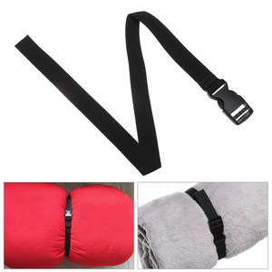 สายรัดกระเป๋าไนลอนสีดำ 1 ม. เข็มขัดแบบพกพาสำหรับยึดกระเป๋าเดินทาง - Product Image 3