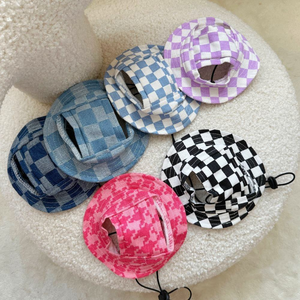 Spring Summer New Pet Dog <b>Cat</b> Outdoor Windproof Walking Small Fisherman Sun <b>Hat</b> Cute Corgi <b>Hat</b> Accessory - Product Image 3
