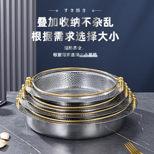 Stainless Steel Sukiyaki Pot With Handle Non Stick PTFE Coating For Household And Commercial Use Spicy Hot Pot Army Stew - Product Image 5