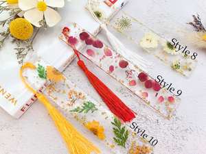 Nouveau signet personnalisé en résine de fleur pressée <span class=keywords><strong>marguerite</strong></span> blanche printemps fleur sauvage résine signet accessoires de livre - Product Image 5