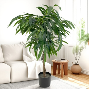 Lớn Cao-Giả Màu Xanh Lá Cây Lá Chậu Ficus Thực Sự Khóc Cây Liễu Chi Nhánh Nhân Tạo Cây Xoài Cho Lễ Hội Cảnh - Product Image 2