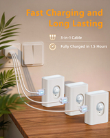 Veilleuse à détecteur de mouvement rechargeable avec installation sans outil pour placard, escalier, cuisine, salle de bain