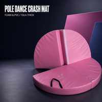 Tapis de sécurité pour pole dance en mousse PVC, épaisseur 10 cm, taille personnalisée, logo imprimé, tapis de protection contre les chutes pour la pratique de la danse