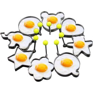 Molde para Huevos Fritos DIY, Anillos para Omelette, Silicona de Grado Alimenticio, Utensilios de Cocina Ecológicos para Desayunos - Product Image 1
