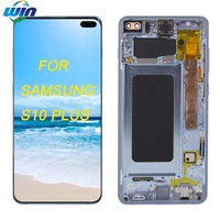 Écran tactile IPS LCD testé 100% fonctionnel avec châssis pour S10 Plus G975/G975F/DS-1, garantie 1 an, compatible Wk20240719