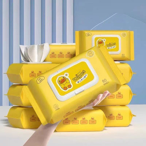 Toallitas suaves y suaves para bebés, 30 Uds., toallitas húmedas de agua, fábrica, venta al por mayor, procesamiento de bajo precio - Product Image 4