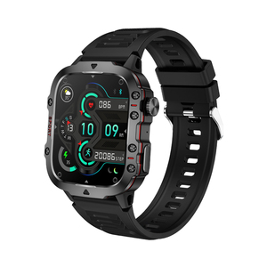 Montre connectée d'extérieur QX11 avec grand écran de 1,96 pouce, appels Bluetooth, moniteur de pression artérielle, moniteur de fréquence cardiaque, <span class=keywords><strong>sport</strong></span>, SOS, montre connectée 2024 Nouveau - Product Image 1
