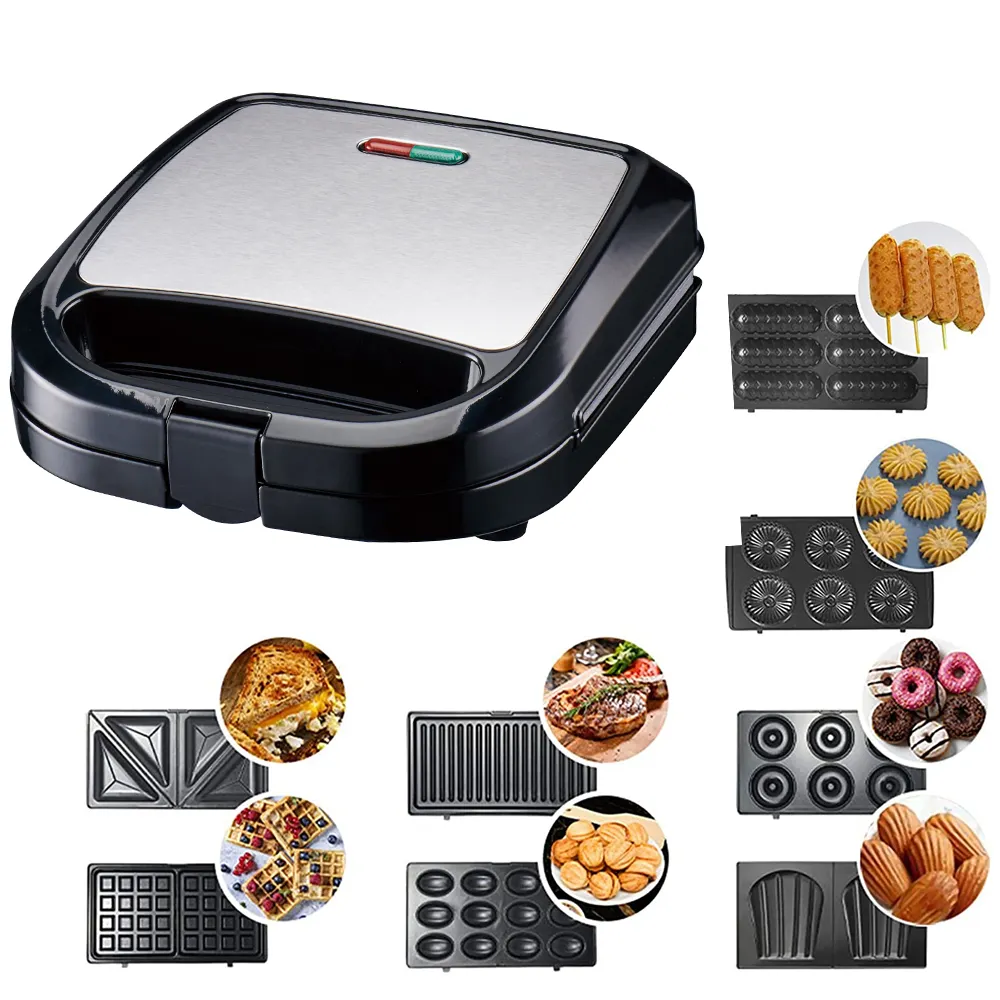 3 4 2 5 7 9 in 1 Sandwich Machine Maker Automatic Microwave Grill Plate Toaster non stick breakfast multi 2 slice machine