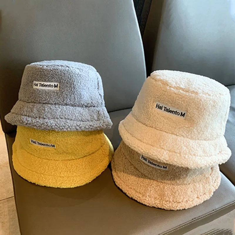 Nuovissimo Logo personalizzato di alta qualità cappello da pescatore in lana pelosa con Logo ricamato 3d