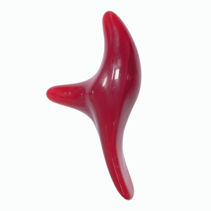 Herramienta de masaje, cuchara de masaje corporal, raspador de resina roja con cabeza de pájaro - Product Image 2