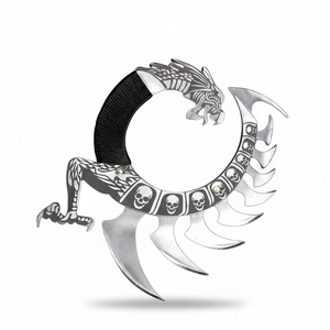 มีดแคมป์ปิ้งกลางแจ้ง LONGQUAN Dragon Claw คุณภาพสูง ผลิตจากเหล็กกล้าไร้สนิม แบบตรง ไม่คม  ขนาด 20 ซม. หนา 3 มม. สำหรับงาน DIY และอุตสาหกรรม - Product Image 1